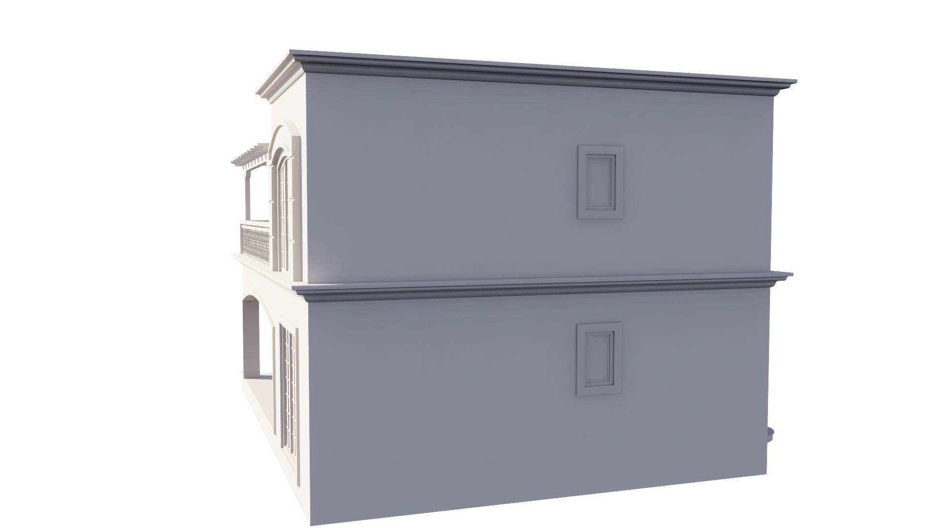 HOUSE 130 Low-poly 3D model_46