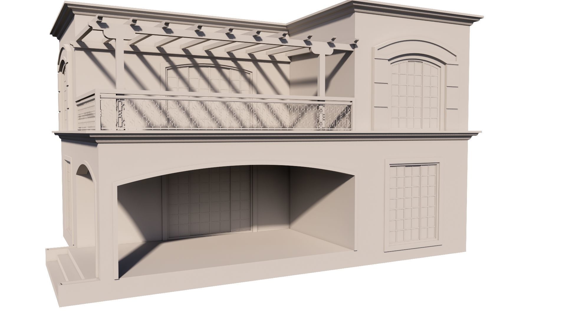 HOUSE 130 Low-poly 3D model_51