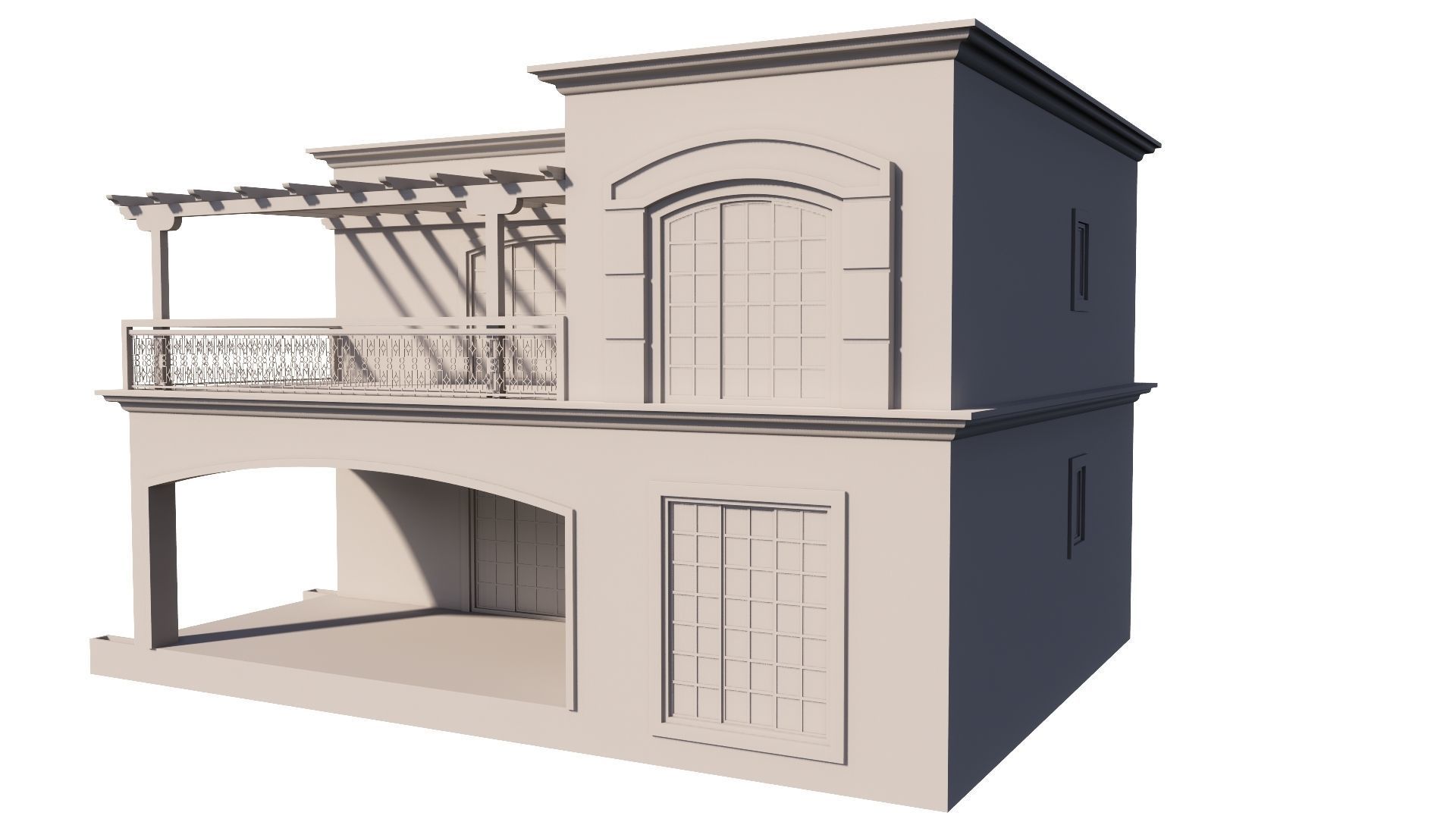 HOUSE 130 Low-poly 3D model_57