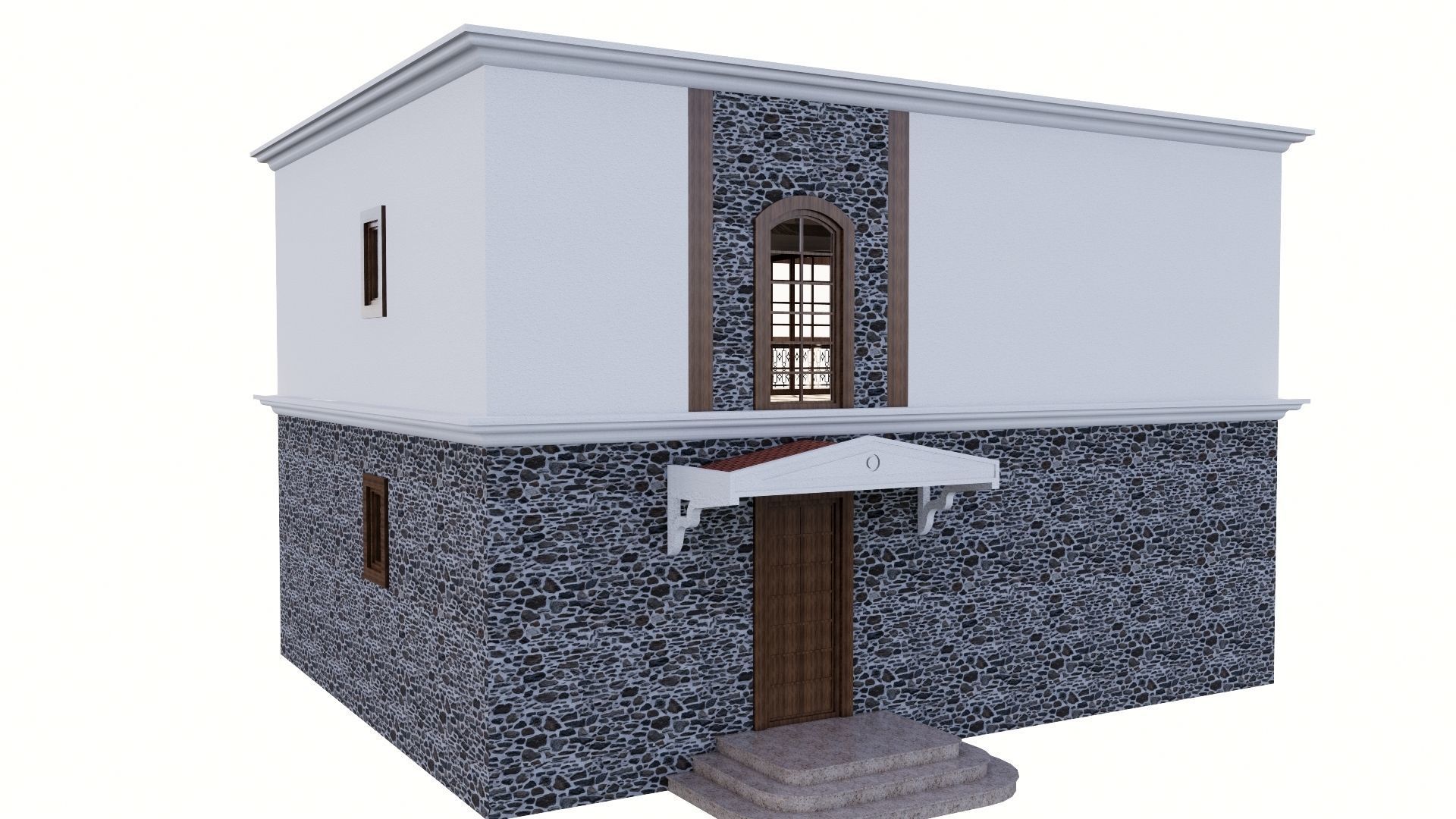 HOUSE 130 Low-poly 3D model_16