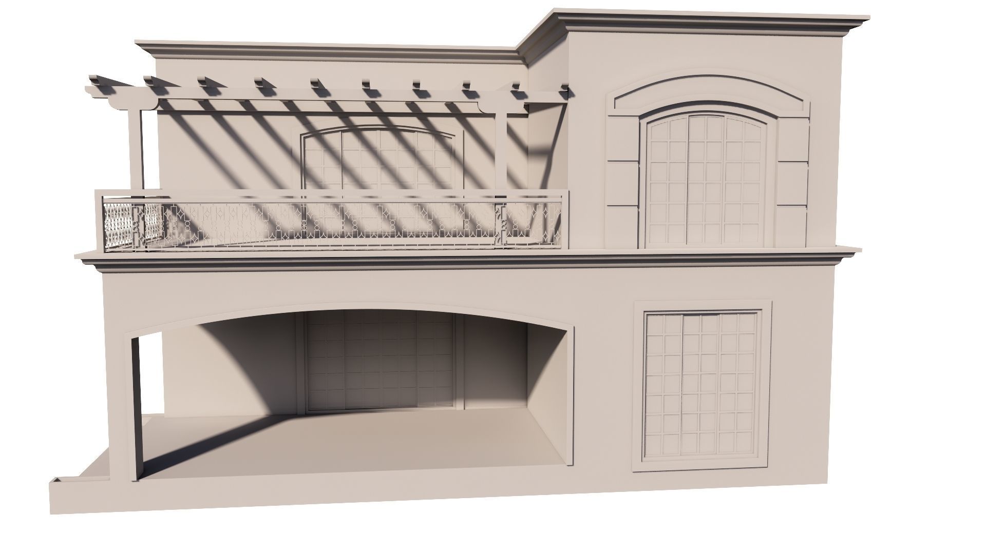 HOUSE 130 Low-poly 3D model_56