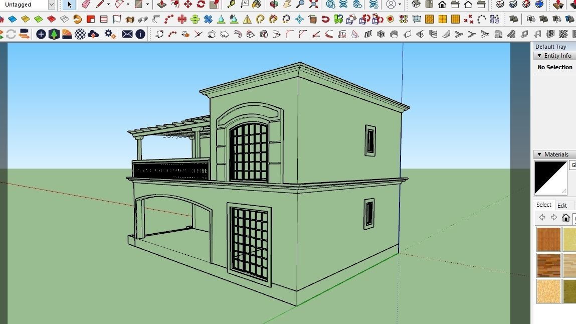 HOUSE 130 Low-poly 3D model_3