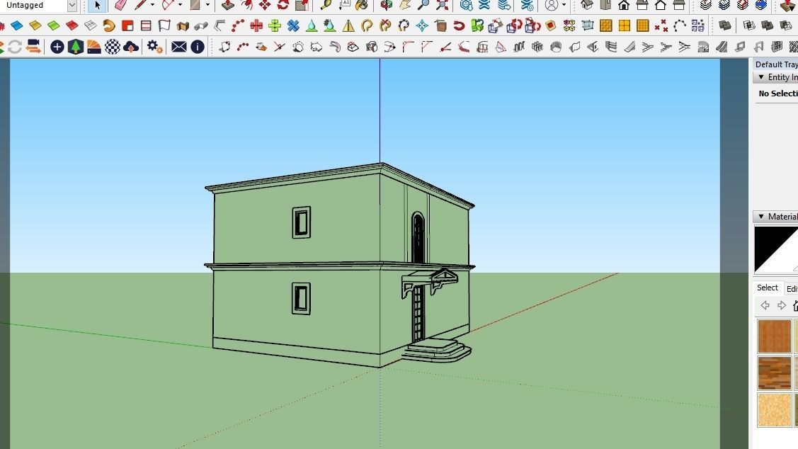HOUSE 130 Low-poly 3D model_5