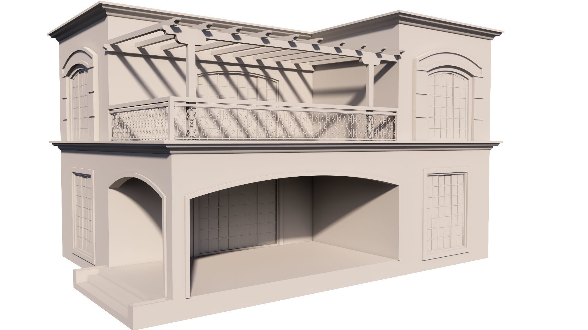 HOUSE 130 Low-poly 3D model_49