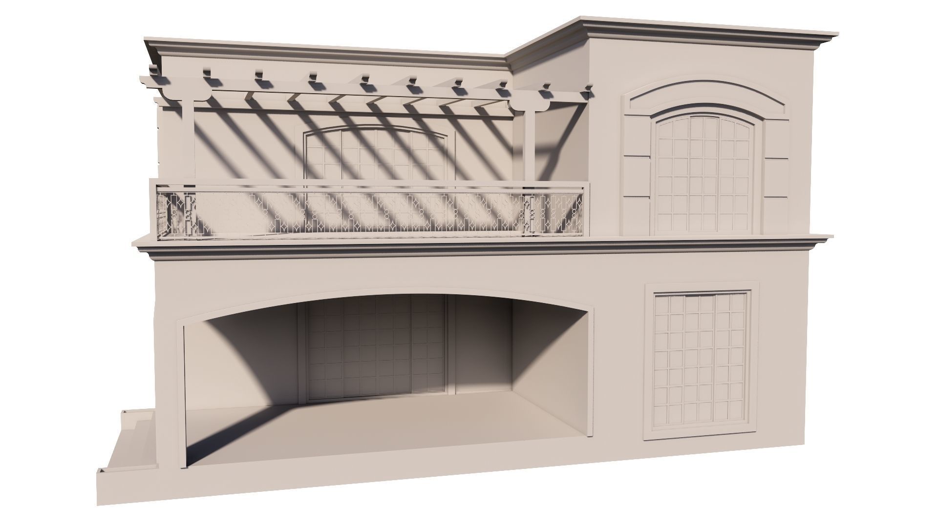 HOUSE 130 Low-poly 3D model_53