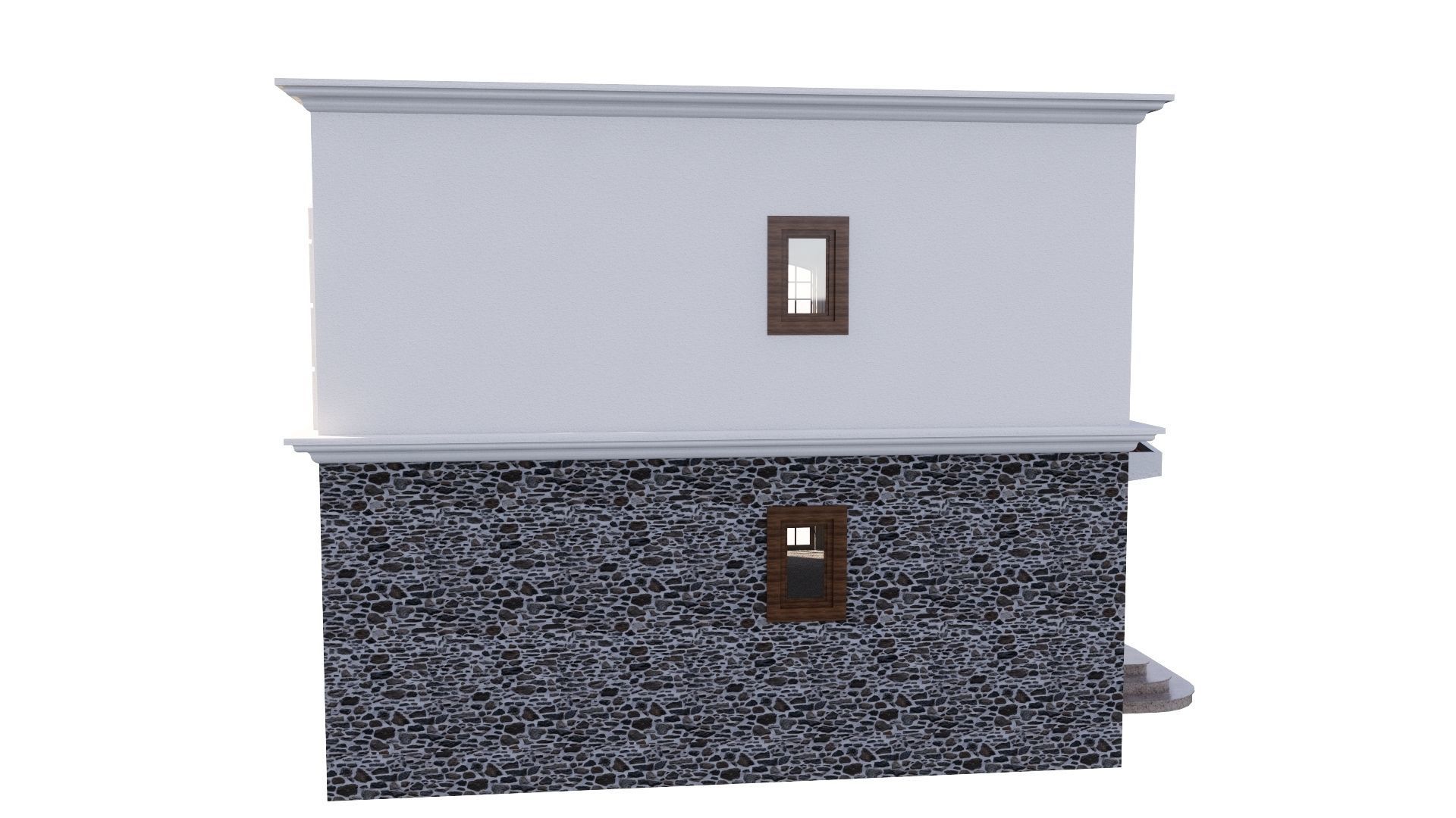 HOUSE 130 Low-poly 3D model_8