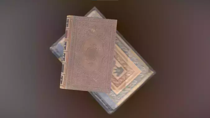 High-Poly Old Books Free 3D model