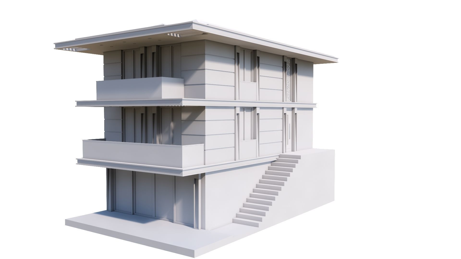 HOUSE 131 Low-poly 3D model_43