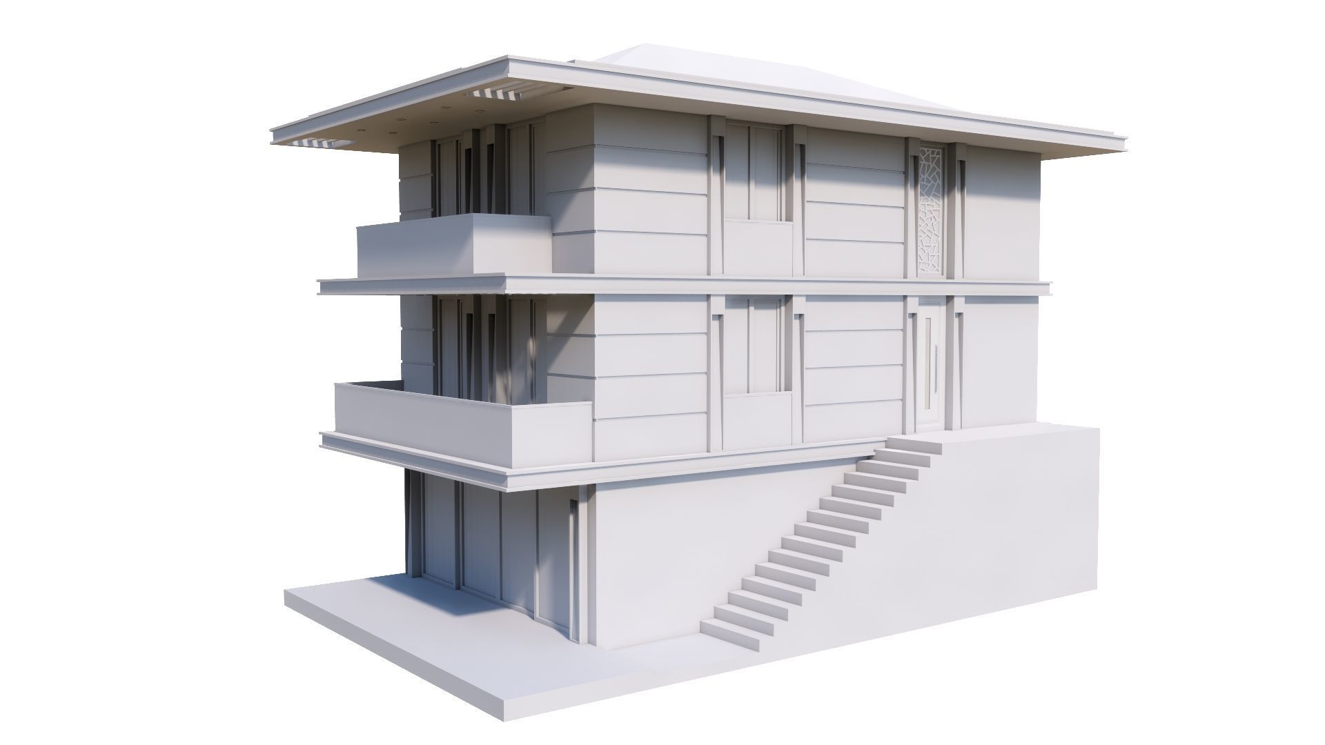 HOUSE 131 Low-poly 3D model_48