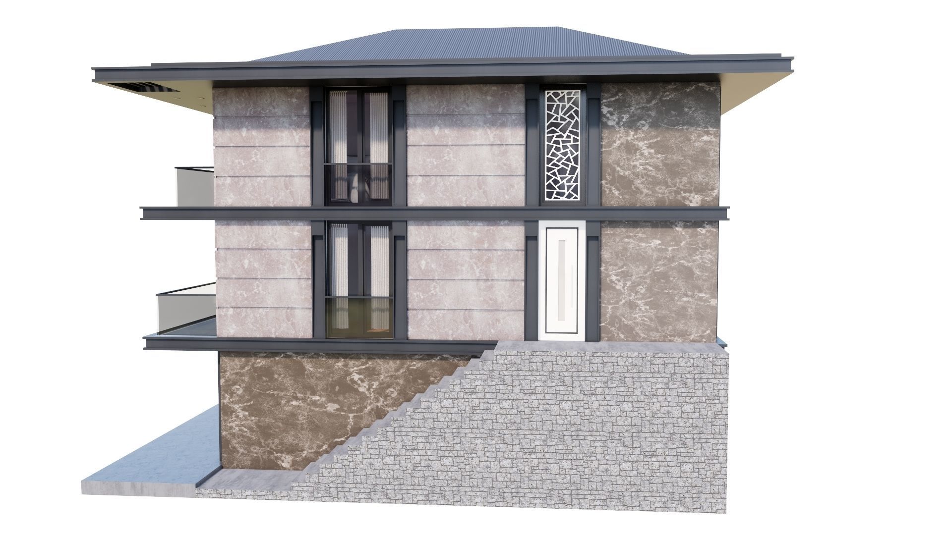 HOUSE 131 Low-poly 3D model_34