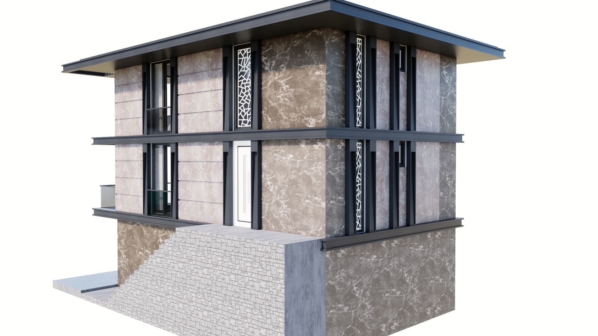 HOUSE 131 Low-poly 3D model_37