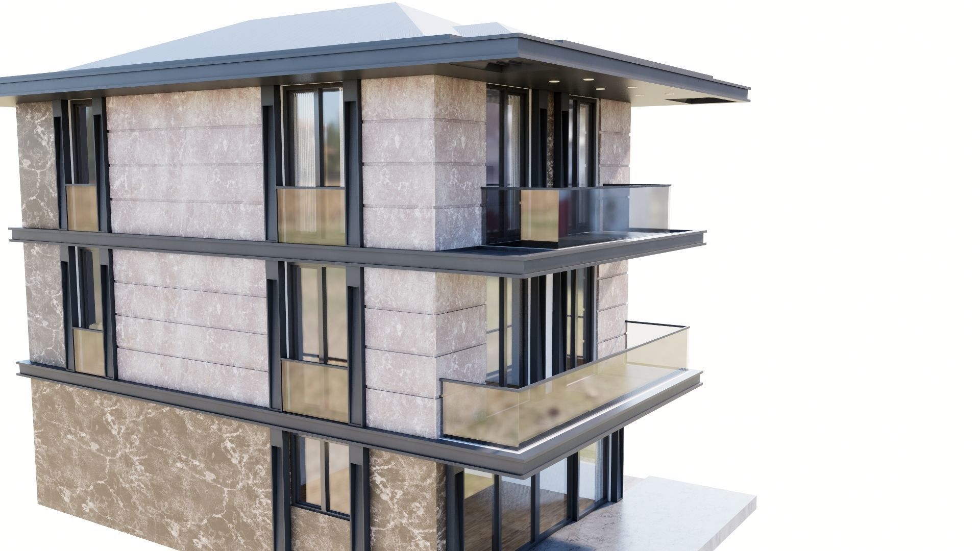 HOUSE 131 Low-poly 3D model_28