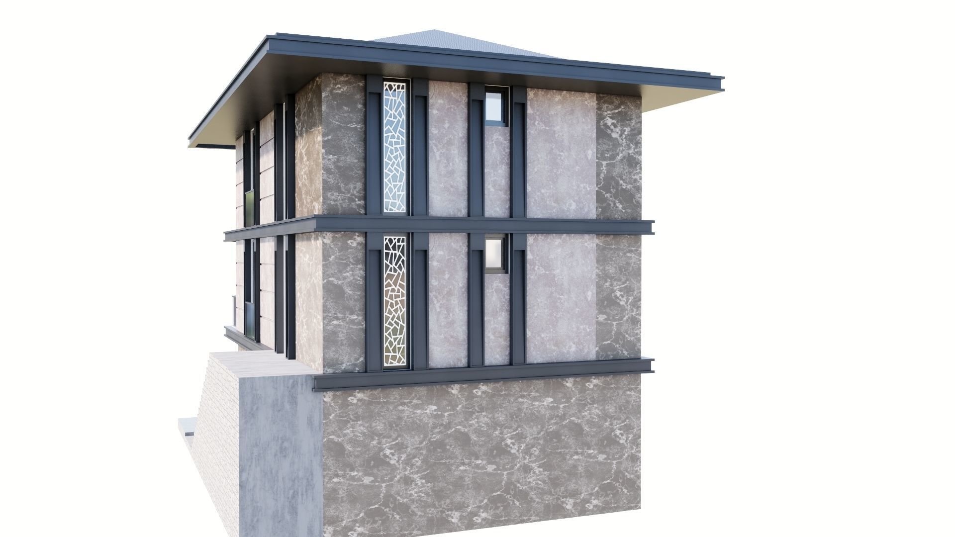 HOUSE 131 Low-poly 3D model_42