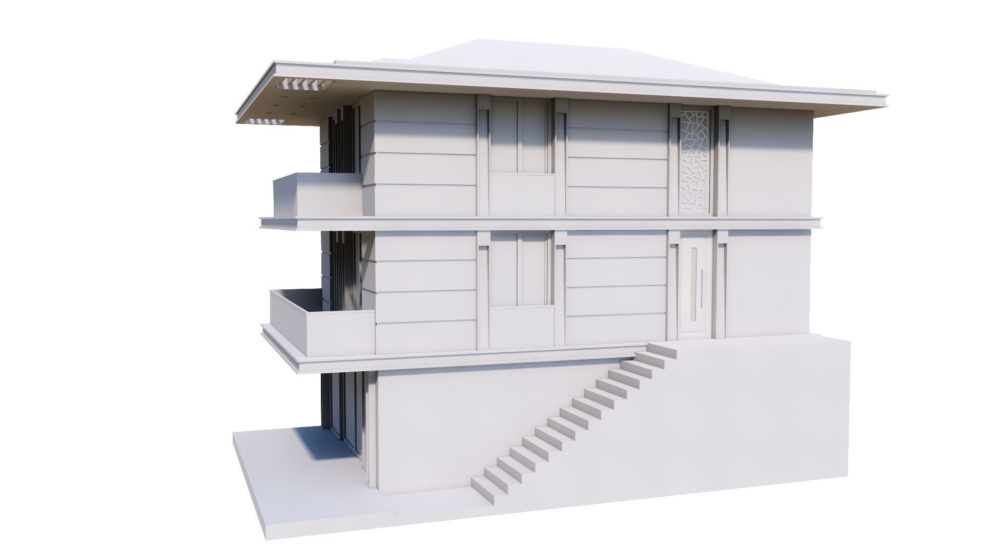HOUSE 131 Low-poly 3D model_50