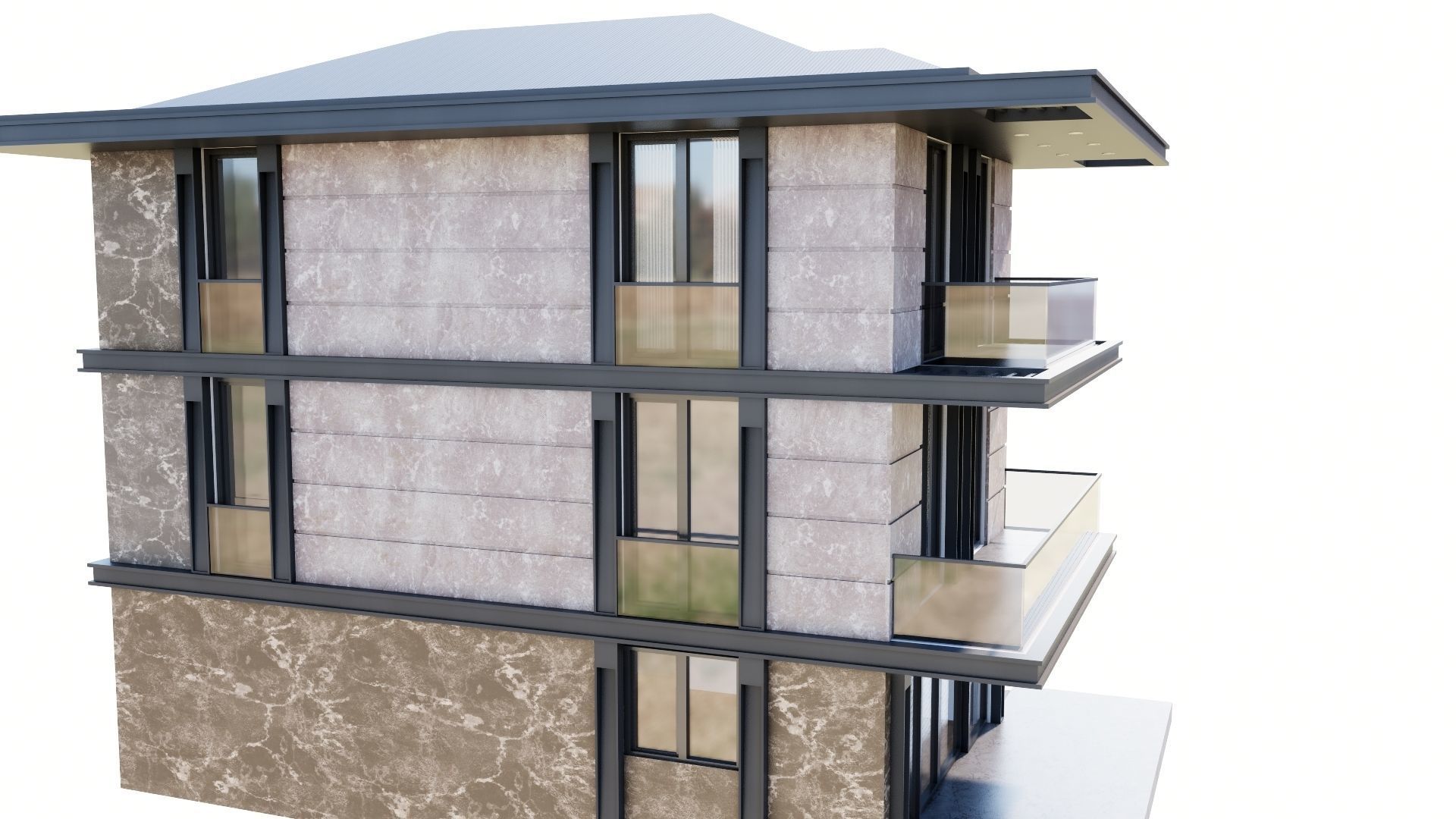 HOUSE 131 Low-poly 3D model_24