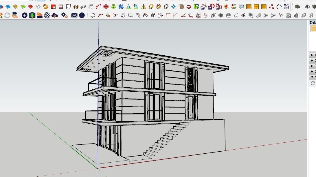 HOUSE 131 Low-poly 3D model_5