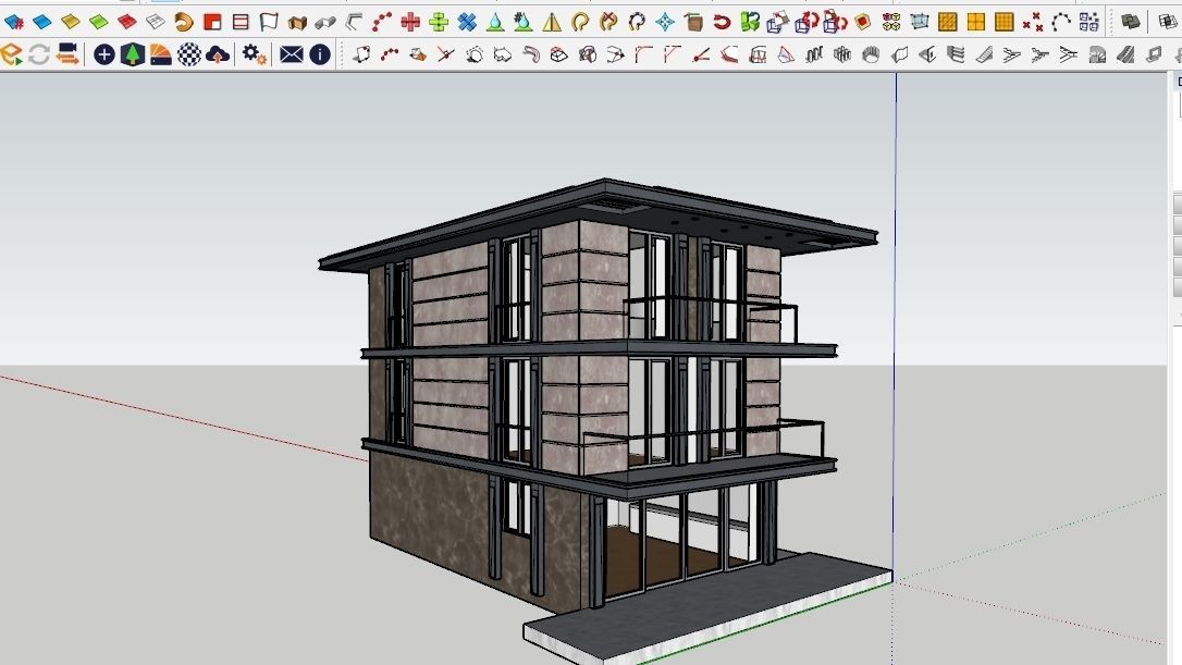 HOUSE 131 Low-poly 3D model_1