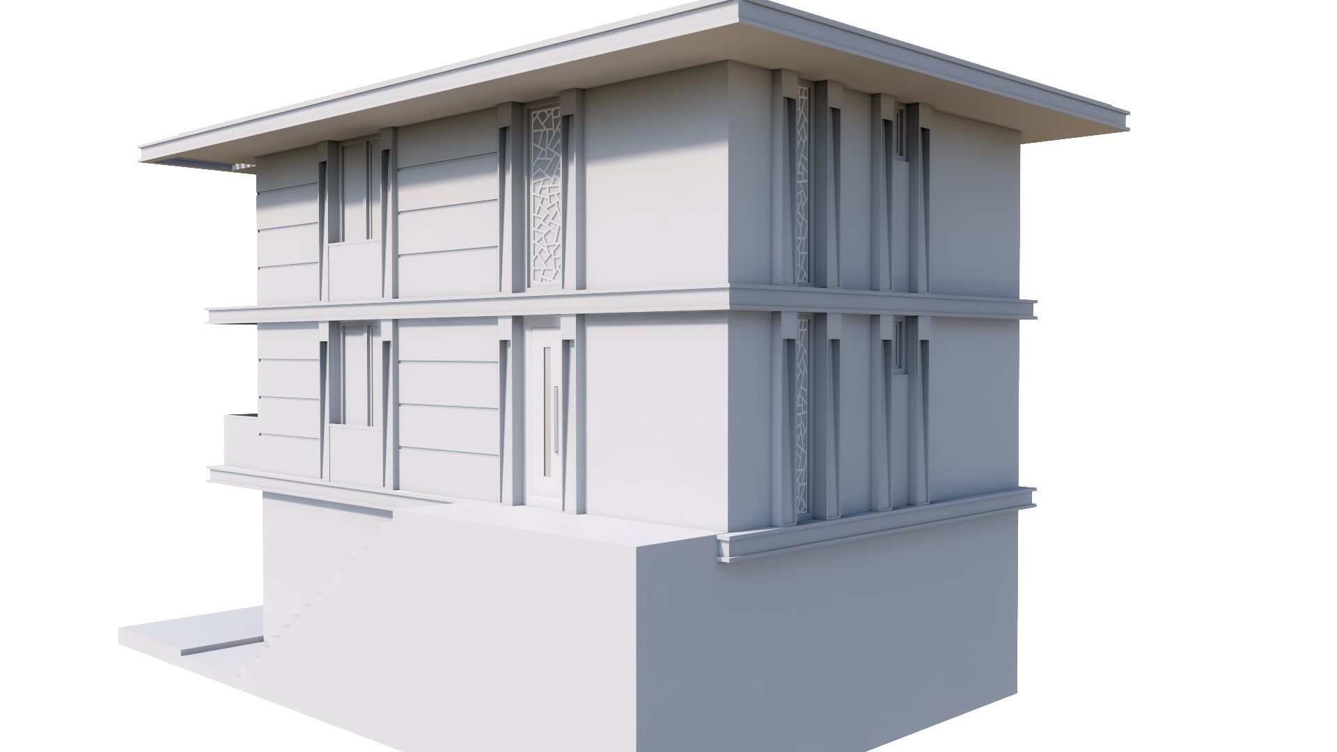 HOUSE 131 Low-poly 3D model_57