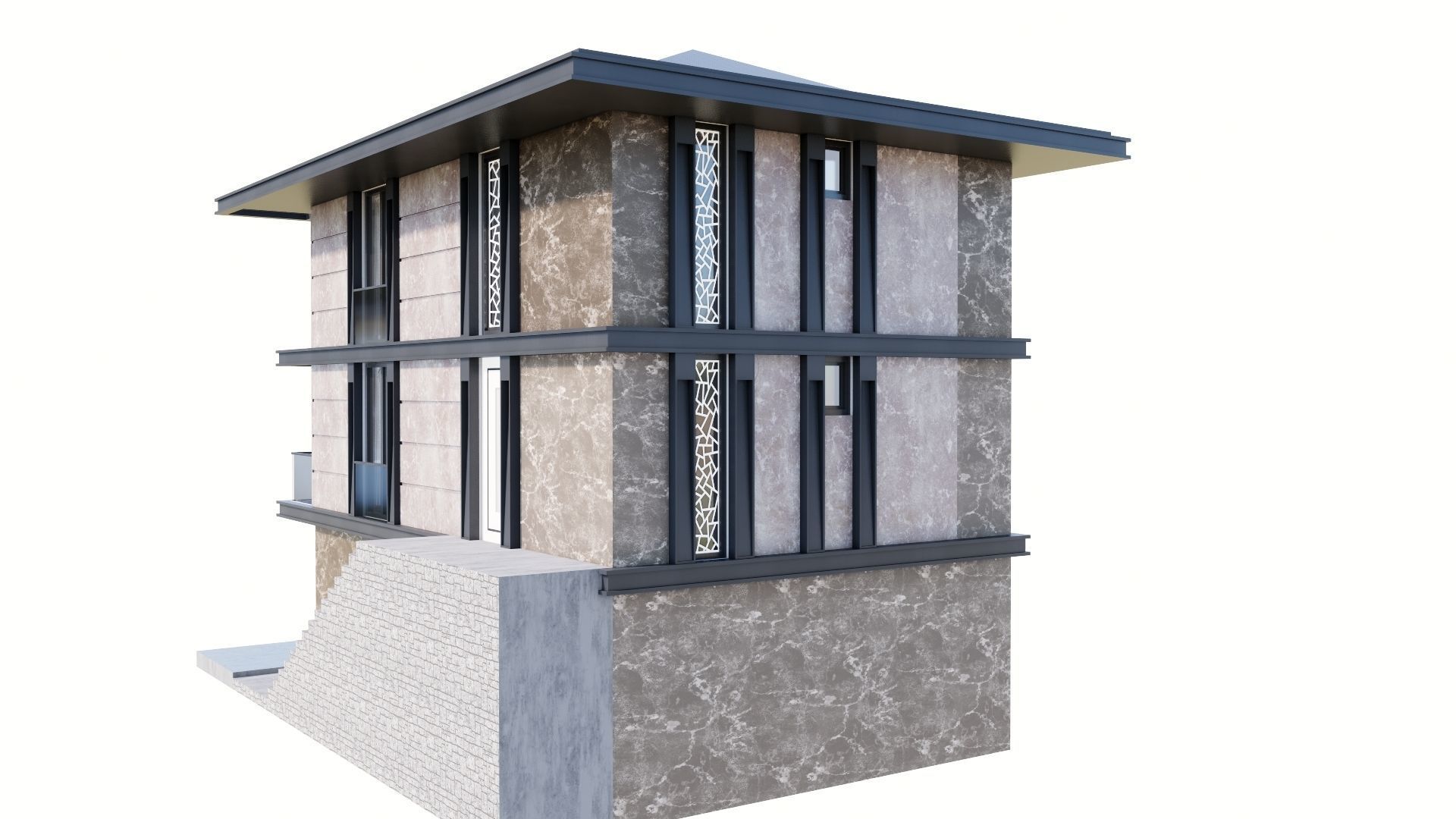 HOUSE 131 Low-poly 3D model_39