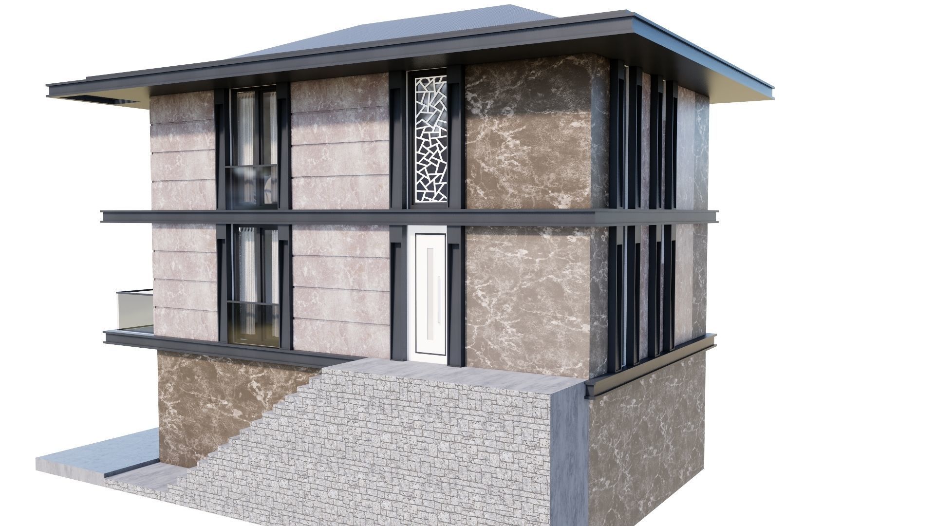 HOUSE 131 Low-poly 3D model_36