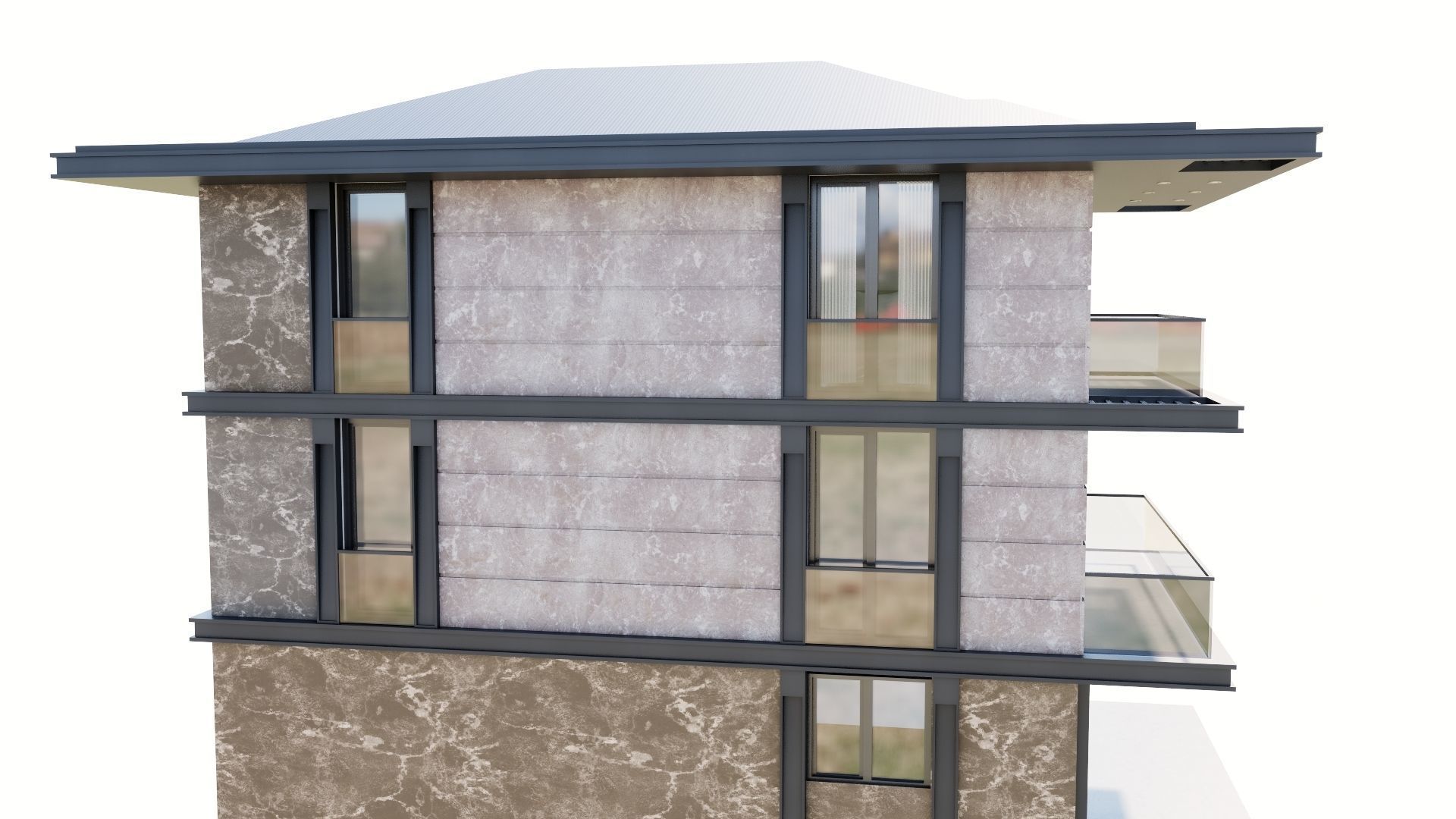 HOUSE 131 Low-poly 3D model_22