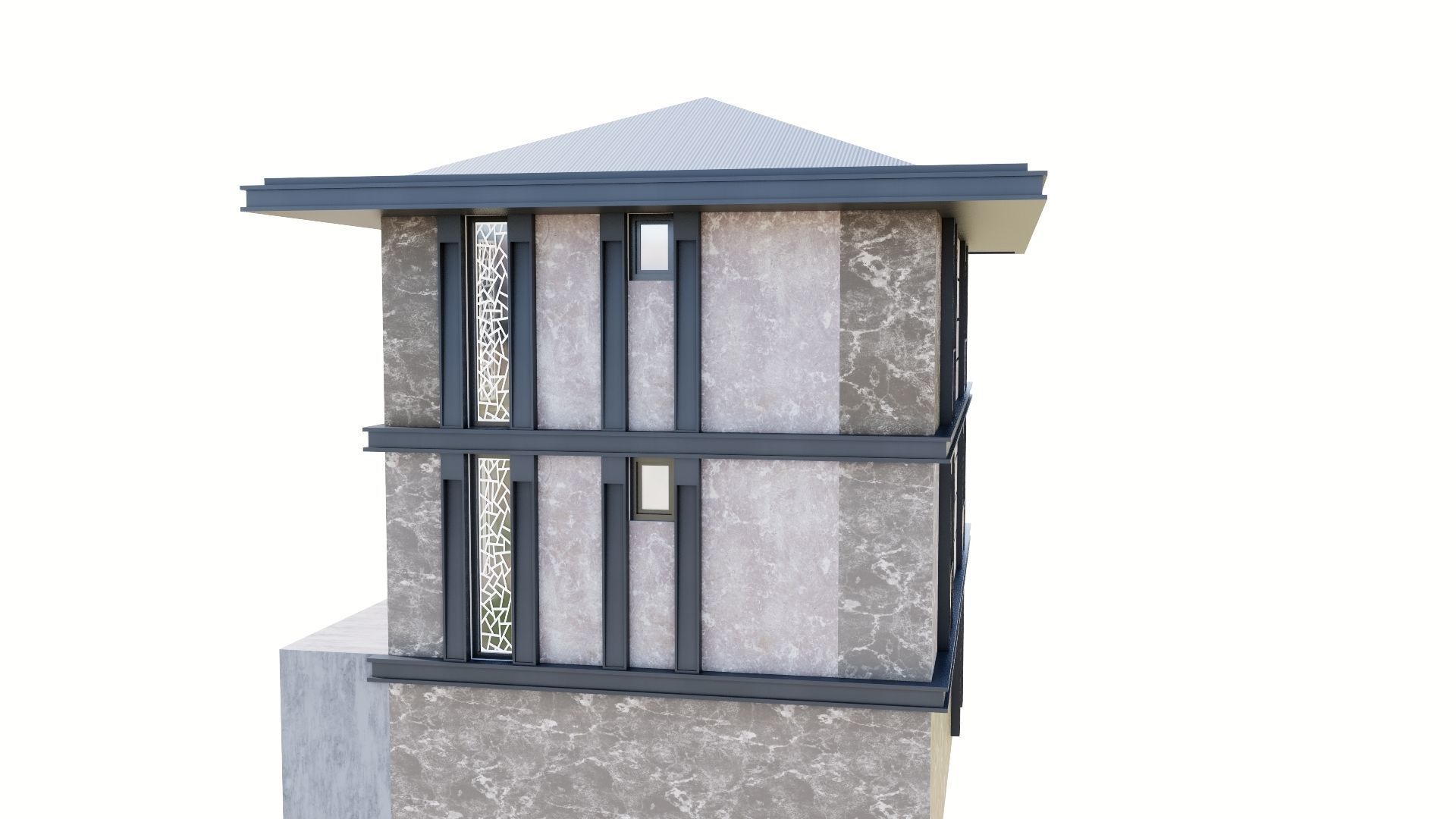 HOUSE 131 Low-poly 3D model_8