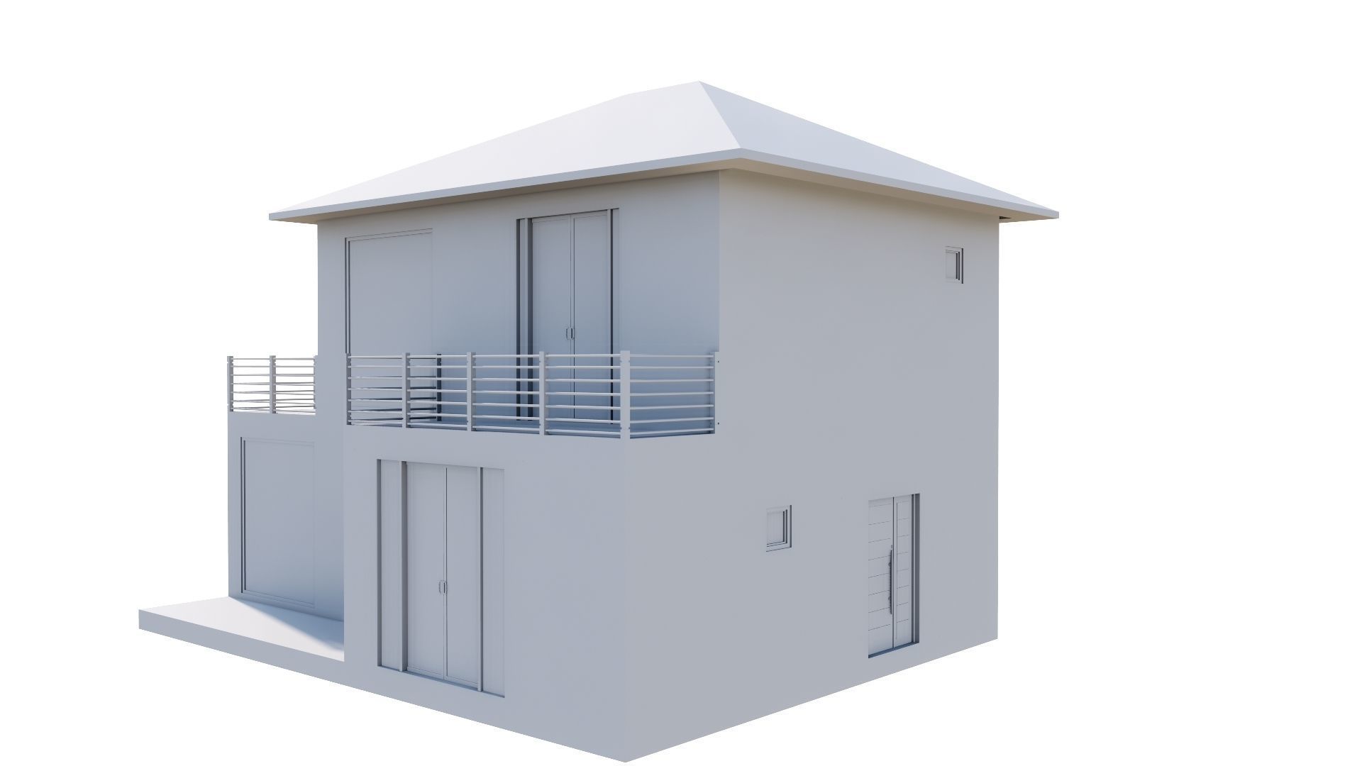 HOUSE 132 Low-poly 3D model_47