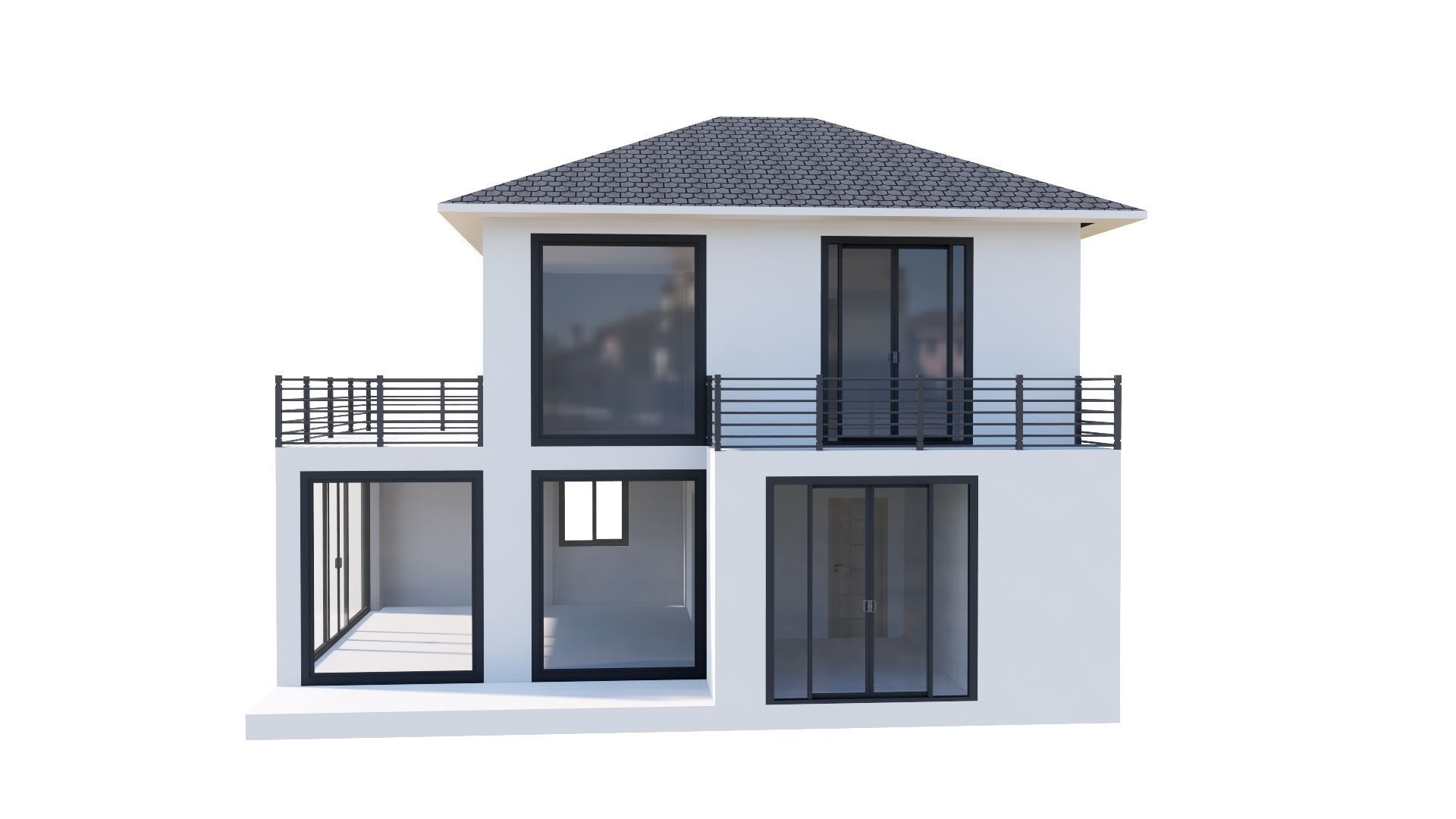 HOUSE 132 Low-poly 3D model_42