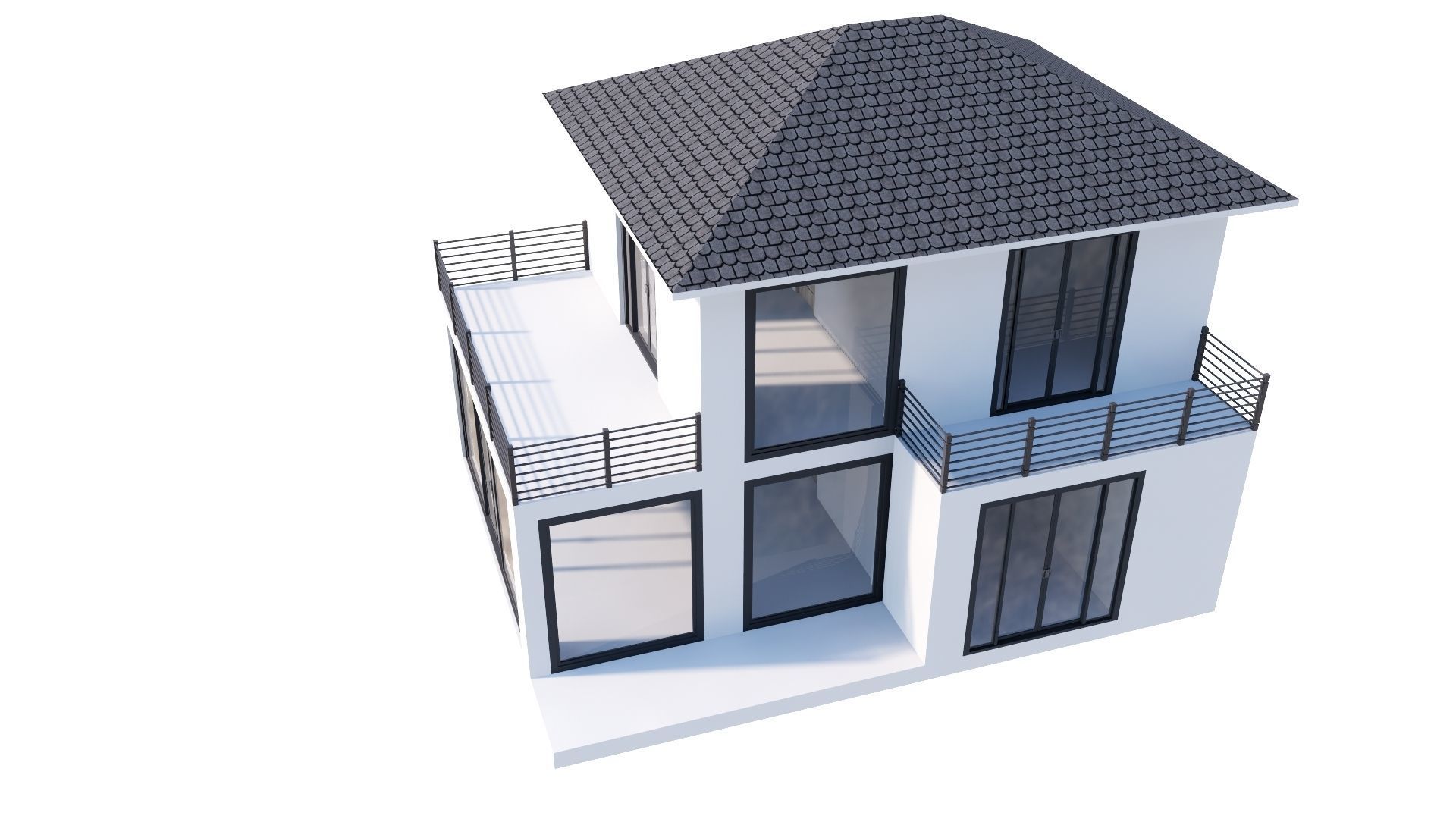 HOUSE 132 Low-poly 3D model_30