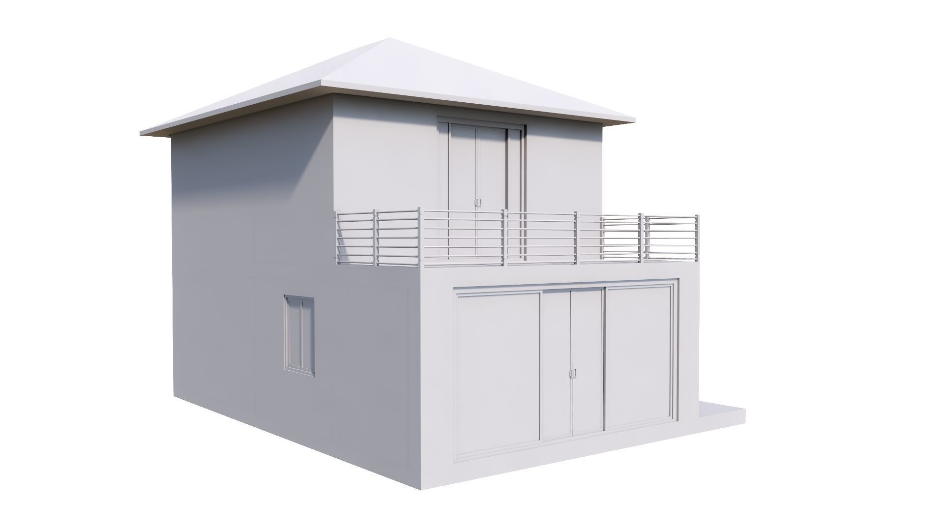 HOUSE 132 Low-poly 3D model_46