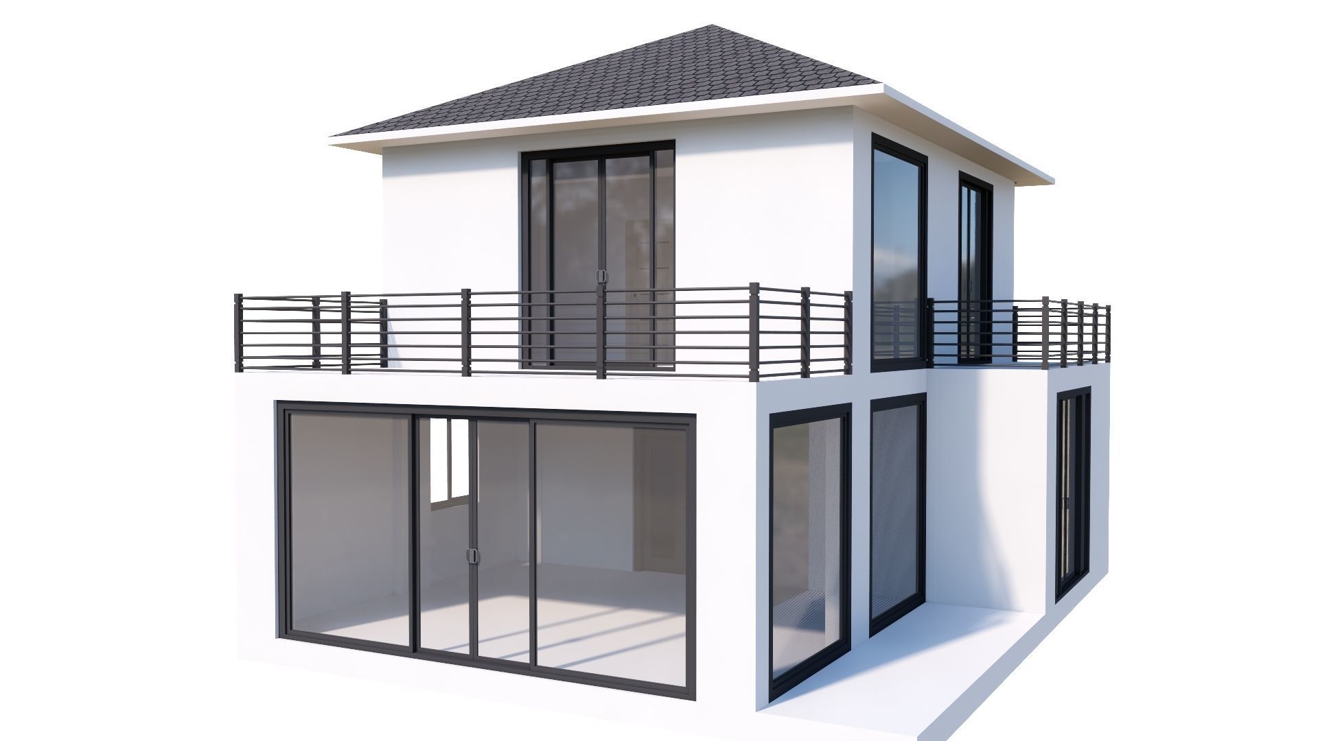 HOUSE 132 Low-poly 3D model_33