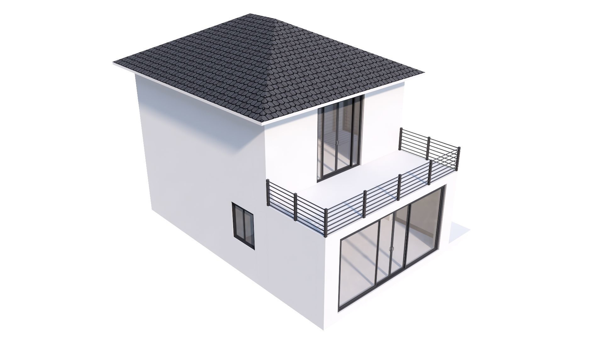 HOUSE 132 Low-poly 3D model_23