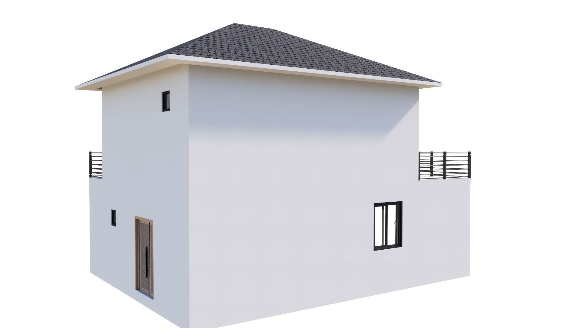 HOUSE 132 Low-poly 3D model_16