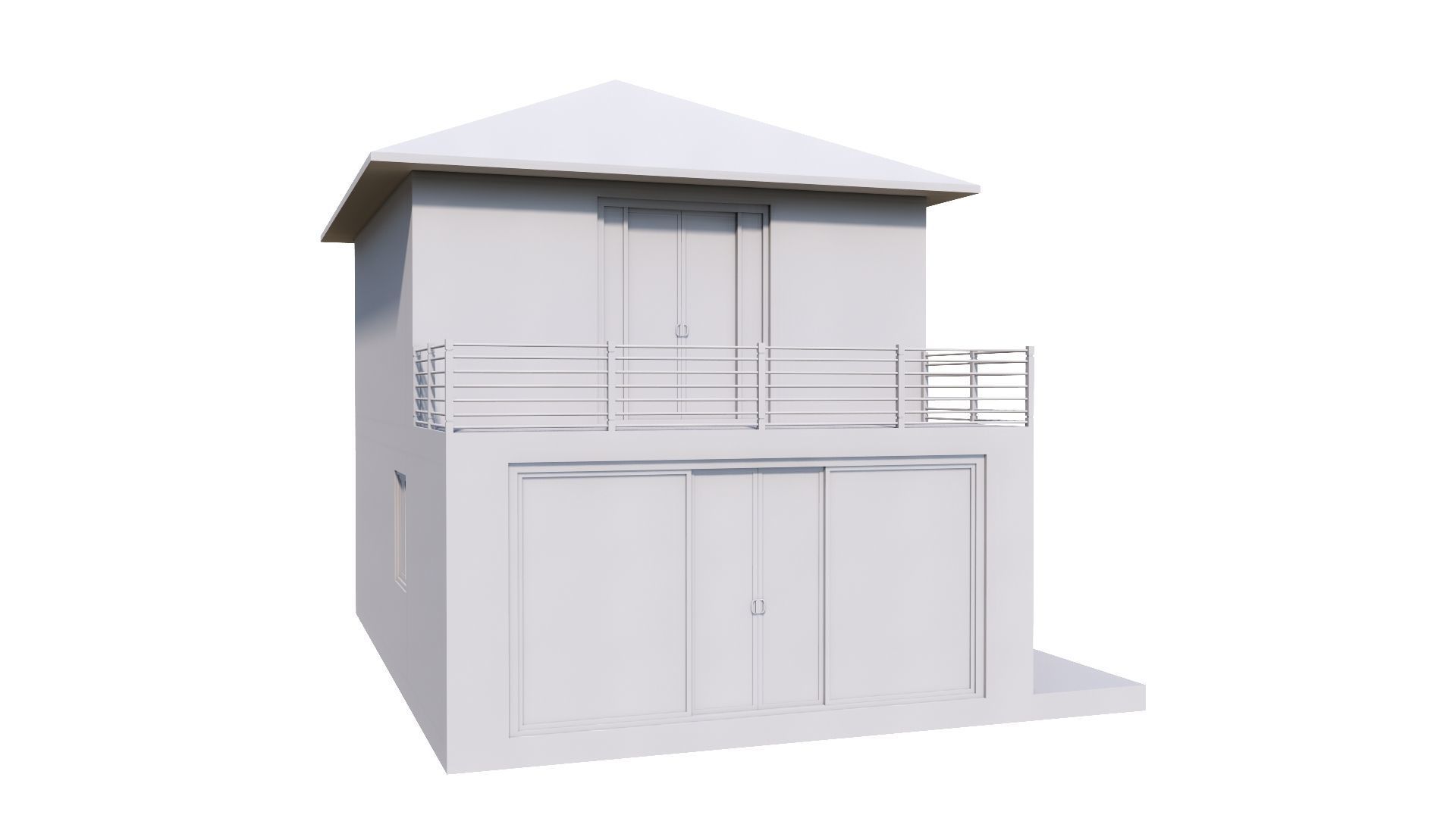 HOUSE 132 Low-poly 3D model_50