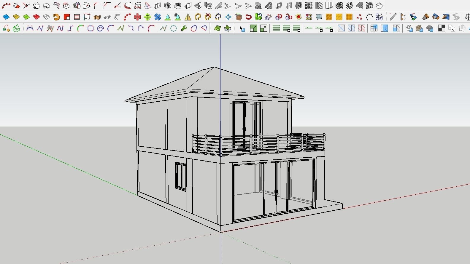 HOUSE 132 Low-poly 3D model_3