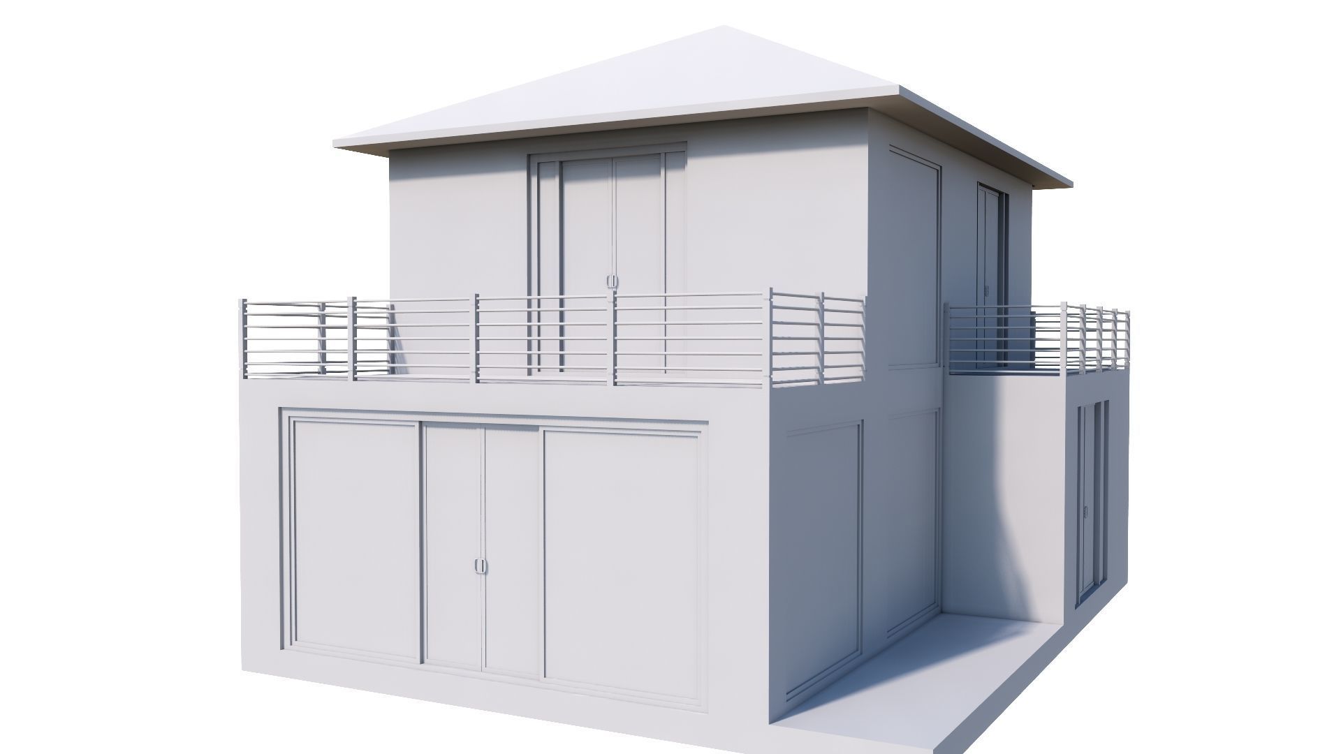 HOUSE 132 Low-poly 3D model_53