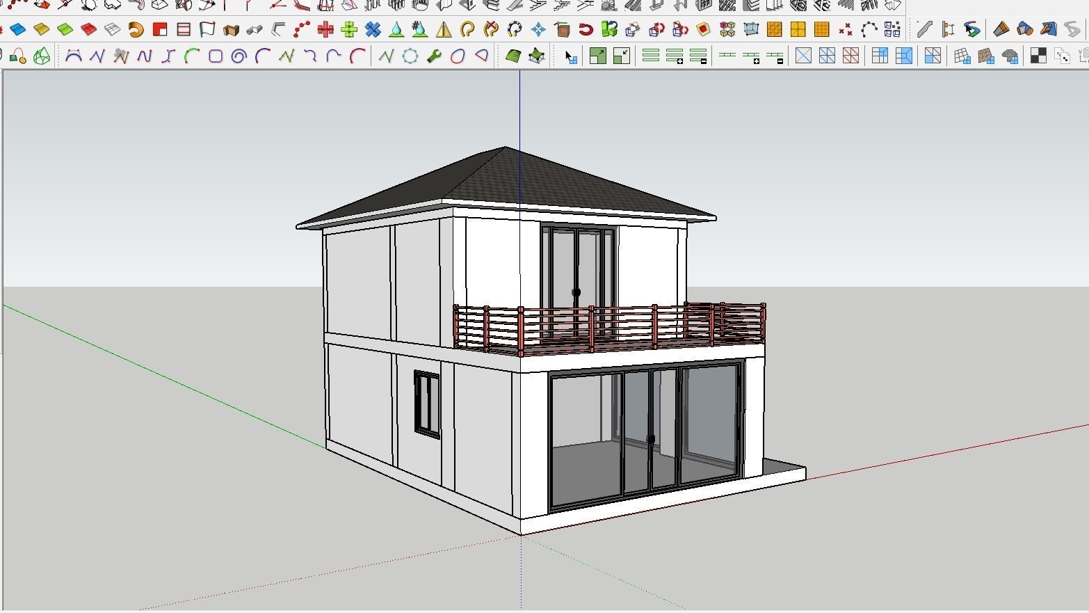 HOUSE 132 Low-poly 3D model_1