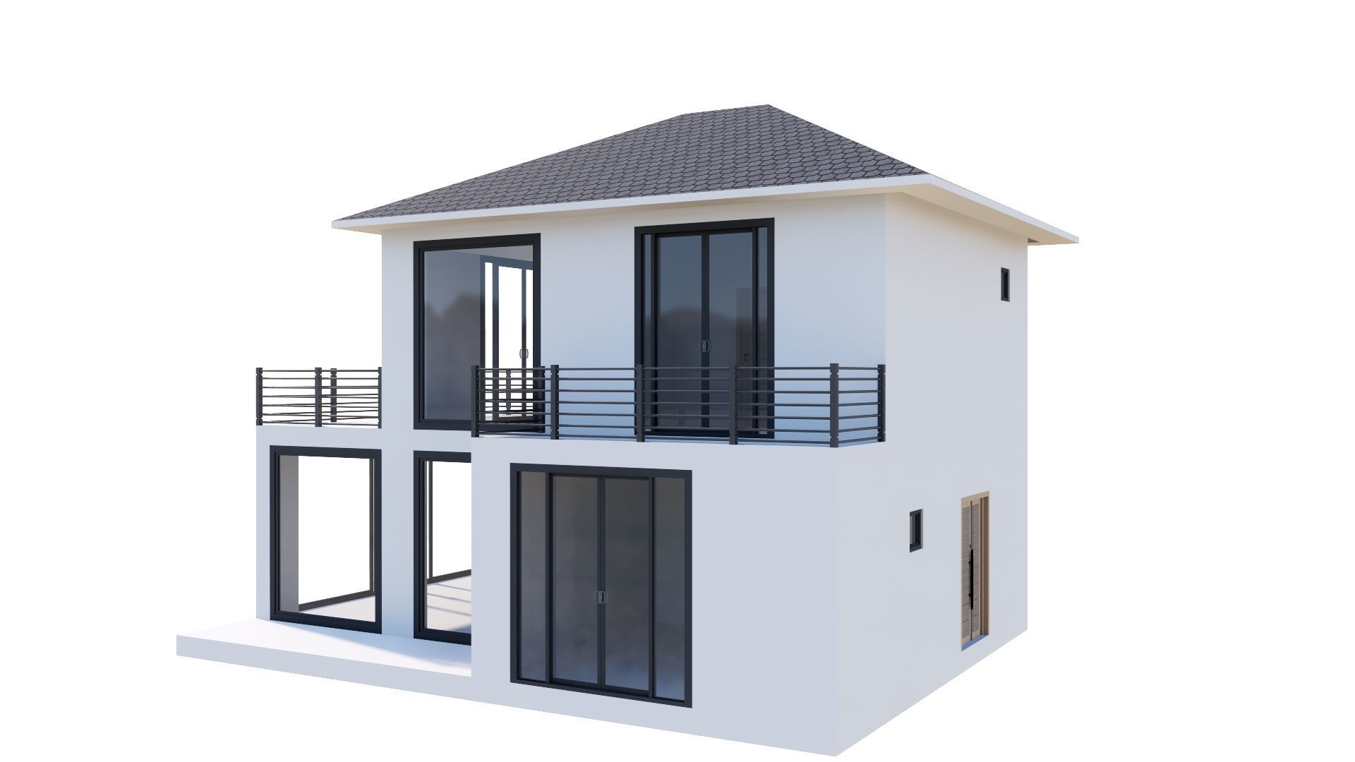 HOUSE 132 Low-poly 3D model_44