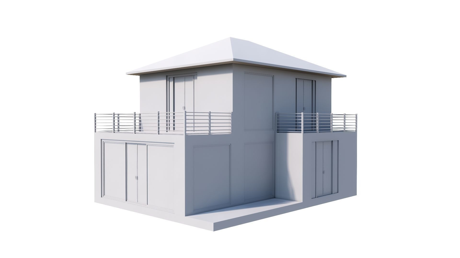 HOUSE 132 Low-poly 3D model_56