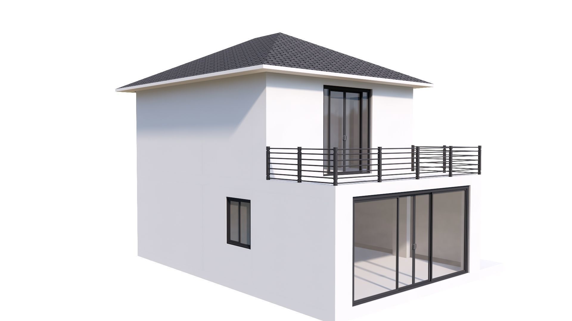 HOUSE 132 Low-poly 3D model_21