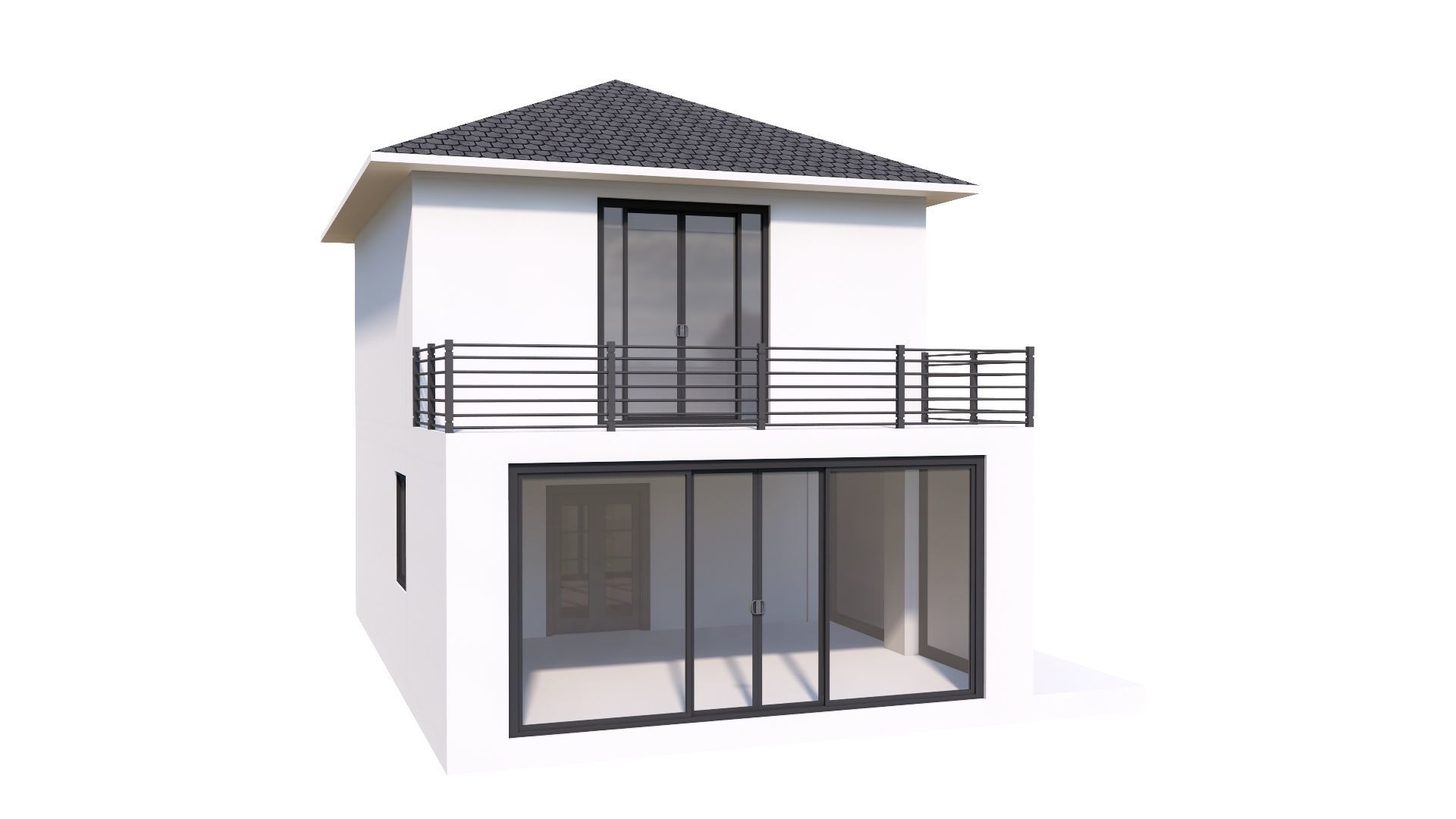 HOUSE 132 Low-poly 3D model_25