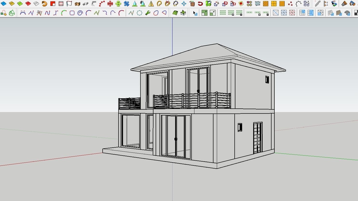 HOUSE 132 Low-poly 3D model_5
