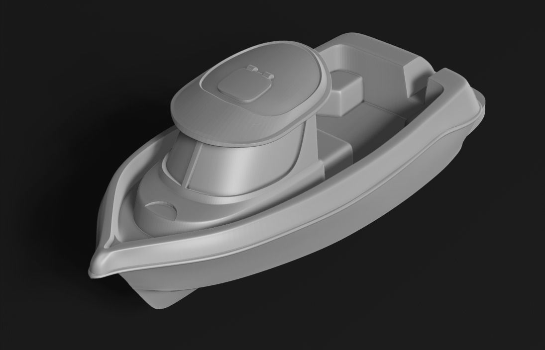 Arvor fishing boat 3D print model_3