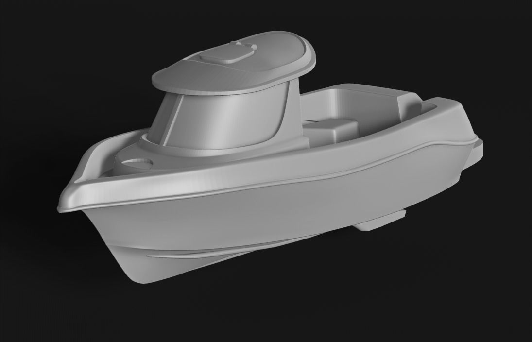 Arvor fishing boat 3D print model_2