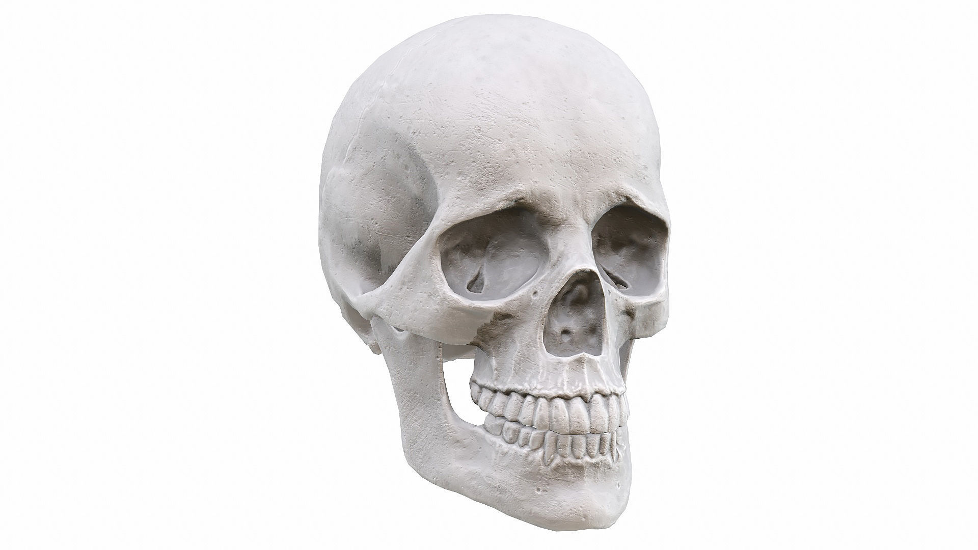 Skull LOW-POLY metal Low-poly 3D model_49