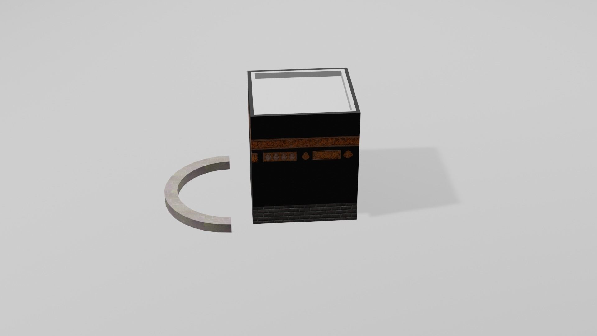 Kaaba Low-poly 3D model_2