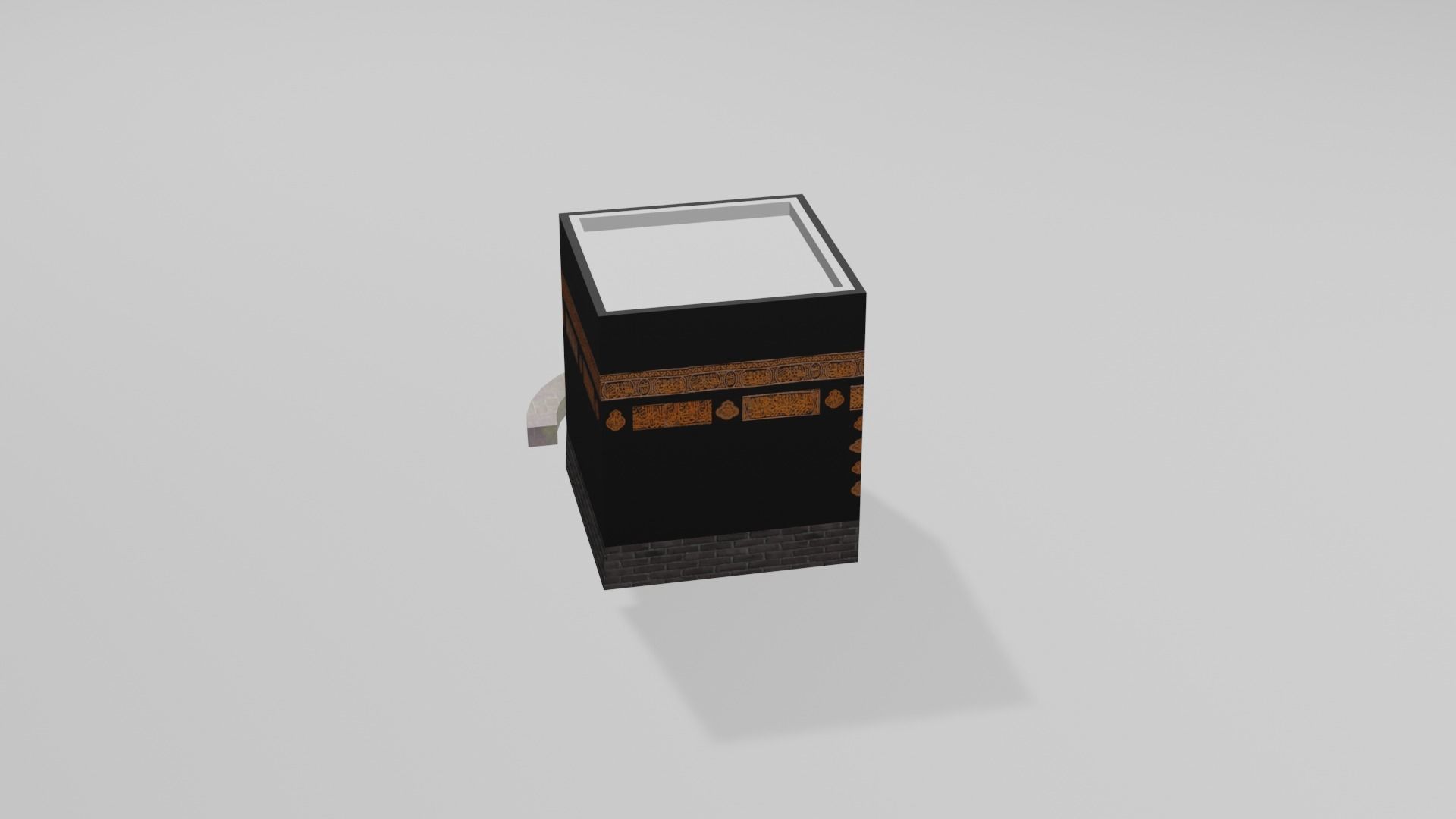 Kaaba Low-poly 3D model_1
