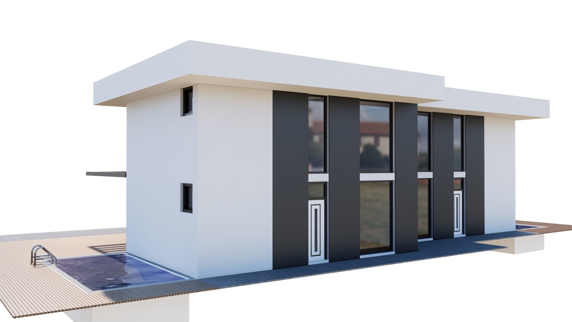 HOUSE 133 Low-poly 3D model_7