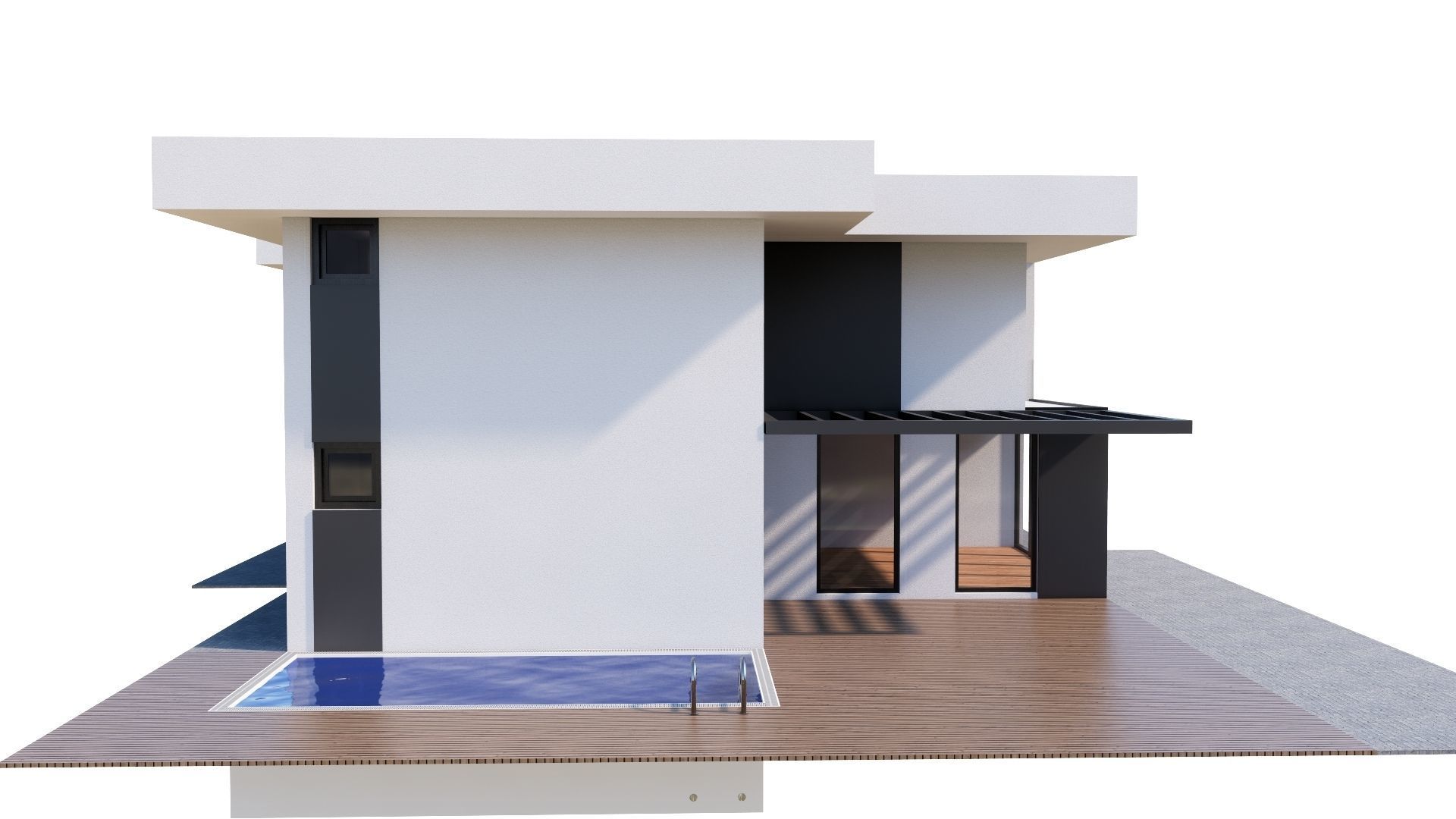 HOUSE 133 Low-poly 3D model_22