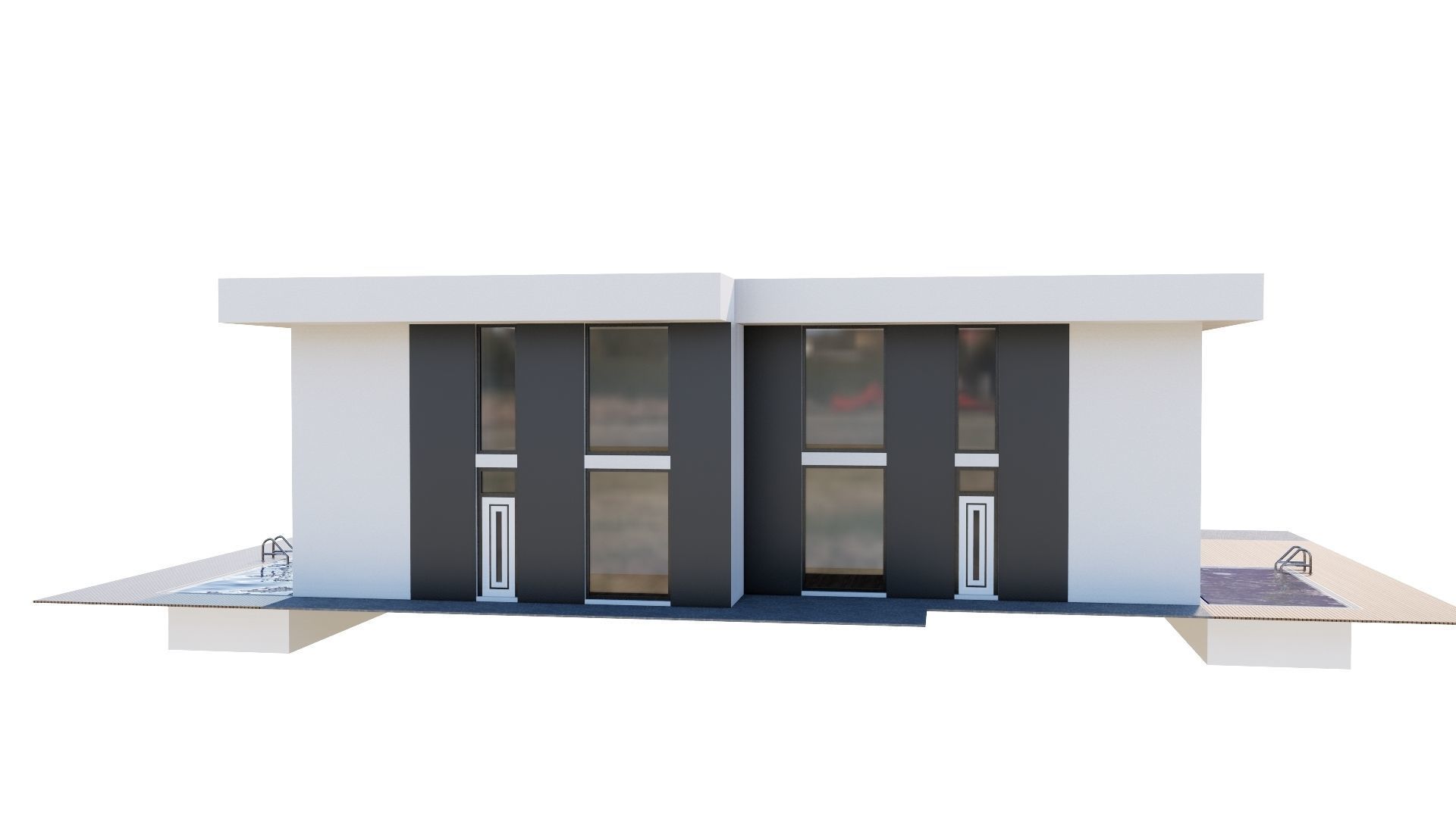 HOUSE 133 Low-poly 3D model_11